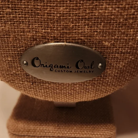 Origami Owl Silver Side Cross Necklace with Sparkling Stones - Picture 3 of 5